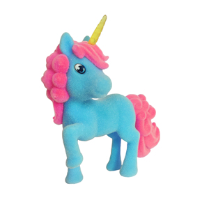Figurine licorne en PVC floquée, boîte mystère, personnalisation de la couleur disponible, marque reconnue, fabrication OEM, usine de pointe - Product Image 1