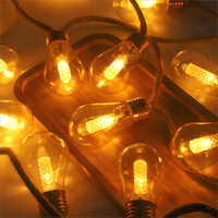 Nouvelles guirlandes lumineuses solaires LED pour Halloween, extérieures, étanches, en plastique, avec télécommande, longueur 5 m, lumières d'ambiance