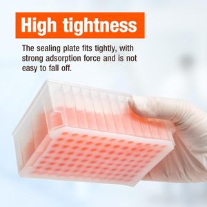 แผ่นซิลิโคนปิดผนึกหลุมลึก 96 ช่อง สำหรับแผ่นหลุมสี่เหลี่ยม พร้อมการป้องกันระดับ IP55 และพื้นเรียบ - Product Image 4