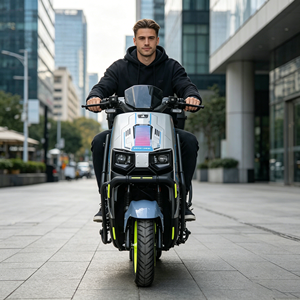 Factory <b>Cheap</b> Wholesale 60V 72V 1000W 2 Wheeled Disc Brake Electric Motorcycle <b>Scooter</b> City Commuting Electric Motorcycle - Product Image 3