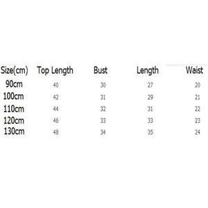 Ensembles de vêtements pour filles de 100-140cm, mode d'été, t-shirts imprimés chaton de dessin animé + jupes en voile, ensemble mignon et décontracté EAZ172 - Product Image 2