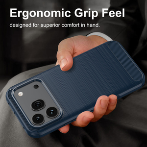 Funda de Teléfono de <span class=keywords><strong>Fibra</strong></span> de Carbono y TPU para Huawei Honor <span class=keywords><strong>600</strong></span> Pro/Honor <span class=keywords><strong>600</strong></span>/<span class=keywords><strong>600</strong></span> Lite, Resistente a Impactos, Accesorios para Teléfono Móvil - Product Image 2