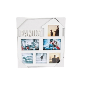 Jinnhome Custom Size <strong>Photo</strong> <strong>Frame</strong> <strong>Set</strong> 6 Pcs Square Plastic Picture <strong>Frames</strong> for Home Decor 'Home &amp; Love' on the Wall - Product Image 2