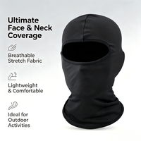 Balaclava professionnelle à 3 trous, respirante, coupe-vent, anti-poussière, pour sports de plein air, moto, cyclisme