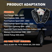 Sakelar Kontrol Kecepatan yang Dipasang di Setir untuk Ford Explorer Ranger 1998-2005 F87Z9C888BB