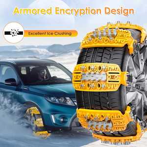Cadenas de Nieve Universales para Neumáticos de Automóvil, Aleación de Titanio y Acero, Accesorios para Neumáticos Reforzados y Anchos - Product Image 4