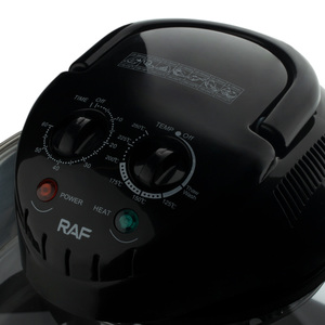 New đa nồi Máy tính để bàn Glass Nồi chiên không khí điện đối lưu lò 12L + 5L Halogen lò với nồi hấp, Rack, mở rộng vòng - Product Image 5