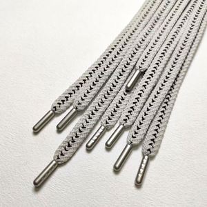 Cordón de Poliéster Trenzado 100% Ecológico de Alta Tenacidad con Punta Metálica Personalizable para Bolsas, Ropa, Pantalones y Zapatos - Product Image 2