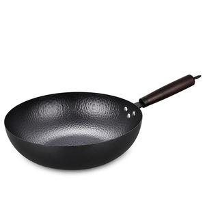Sartén para parrilla de bajo <span class=keywords><strong>precio</strong></span>, sartén grande, olla de cocina antigua, sartén de hierro fundido de 32cm con tapas de vidrio, utensilios de cocina para restaurante - Product Image 1