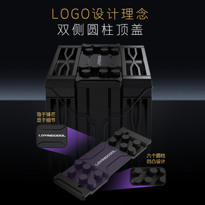 LOVINGCOOL Factory Style Dual-Fan CPU Cooler <span class=keywords><strong>Super</strong></span> Radiador Torre negra/blanca Radiador refrigerado por aire 120mm PC Fan CPU <span class=keywords><strong>Case</strong></span> Disipador de calor - Product Image 5