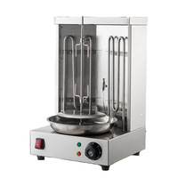 Four à barbecue électrique commercial personnalisé, grill à viande rotatif, garantie pour le Moyen-Orient, machine à shawarma turque