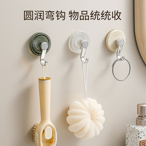 Creative Vacuum Suction <b>Hooks</b> Strong No Drill Wall Mount <b>Adhesive</b> Hanger For Kitchen Bathroom Towel Storage - Product Image 4