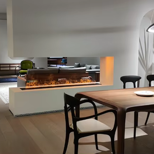 Chimenea de vapor decorativa para casa interior de estilo minimalista moderno Chimenea de Vapor Eléctrica <span class=keywords><strong>Artificial</strong></span> Inteligente 3D Surround - Product Image 2