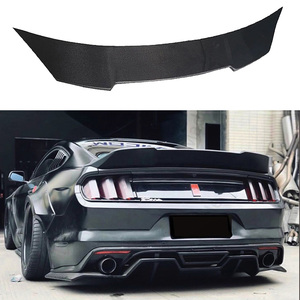 Aileron arrière en fibre de carbone véritable queue de canard pour Ford <span class=keywords><strong>Mustang</strong></span> 2015-2017 pont simple M2 adapté pour botte de pare-chocs - Product Image 2