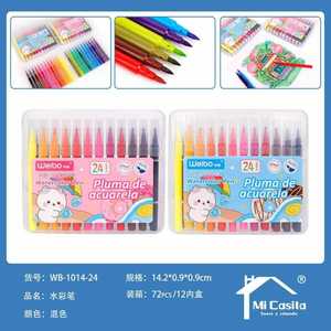 WeiBo Watercolor Pens 24 Colors Set For Kids Art Drawing Supplies - Product Image 1