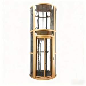 Ascensor Residencial Tipo Villa, Foso Redondo sin Fondo, Silencioso, Panorámico, de Cristal, sin Barreras, Ascensor Redondo - Product Image 5