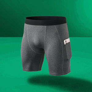 <b>Men's</b> Custom Logo Canvas Breathable Quick Dry Workout <b>Shorts</b> Side Pocket Wholesale Gym Wear <b>Yoga</b> Running Fitness Sports Casual - Product Image 3