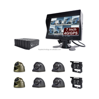 Enregistreur vidéo 8 canaux Caméra de camion 4G GPS HDD MDVR Résolution 1080p Écran IPS Garantie 1 an Système de gestion de flotte DVR mobile