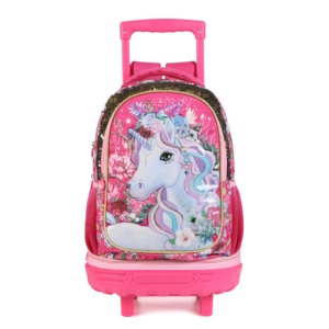 Filles dessin animé sac <span class=keywords><strong>à</strong></span> dos <span class=keywords><strong>à</strong></span> <span class=keywords><strong>roulettes</strong></span> <span class=keywords><strong>licorne</strong></span> détachable sac <span class=keywords><strong>à</strong></span> dos enfants chariot <span class=keywords><strong>cartable</strong></span> pour les filles - Product Image 6