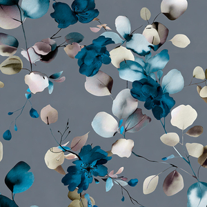 Tela Crepé Koshibo de Poliéster 100 % de 125 Gsm, en Oferta, para Vestidos con Estampados de Flores Oscuras - Product Image 2