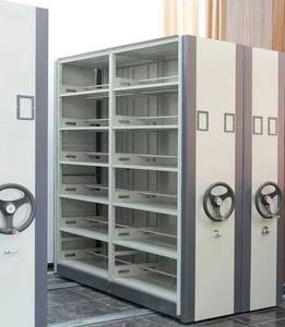 Système de classeur verrouillable bibliothèque étagère compacte étagères à livres de masse mobiles étagère à livres en métal mobile - Product Image 2