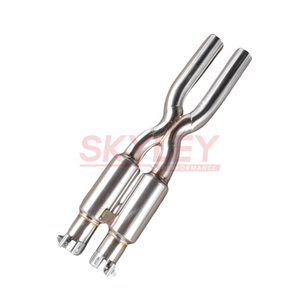 Tubo X de resonador de rendimiento para Maserati Quattroporte 4.2L/4.7L M139 Sedan 2004-2013 SS 304 Tubo medio de escape de igual longitud - Product Image 5