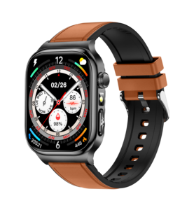 Jam Tangan Pintar TK18 IP67 Tahan Air IP67 Laser BP Pemantau Detak Jantung Oksigen Darah Fitur Kesehatan Medis Baru Silikon Persegi - Product Image 6