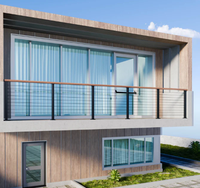 Nouvelle conception de garde-corps en câble métallique en acier inoxydable SUS 201/304/316 pour escalier, terrasse et balustrade - Facile à installer, résistant à la rouille
