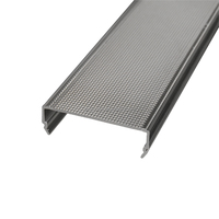 50mm PMMA/acrylique micro prismatique lumière diffuseur couverture transparent linéaire gaufrage abat-jour anti éblouissement UGR<19 profil en plastique