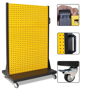 Accesorio de tienda minorista para gasolinera, tablero de clavija de metal, estantes de exhibición de pared, herramienta de pie para una organización eficiente - Product Image 3