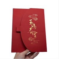 Factory Company Carpeta de archivos de 2 bolsillos Carpetas de papel de impresión CMYK personalizadas con logotipo Carpetas de invitación de boda de lámina de oro personalizadas