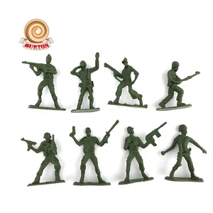 8 figurines de soldats miniatures en plastique assorties, jouets de soldats, ensemble de jouets de force militaire - Product Image 1