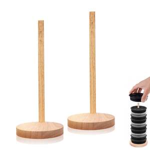 Organizador de Tapas de Vasos de Bambú, Organizador de Tapas de Vasos Desmontable, Soporte Vertical para Tapas de Botellas de Agua para Yeti/Stanley/Simple Modern - Product Image 1