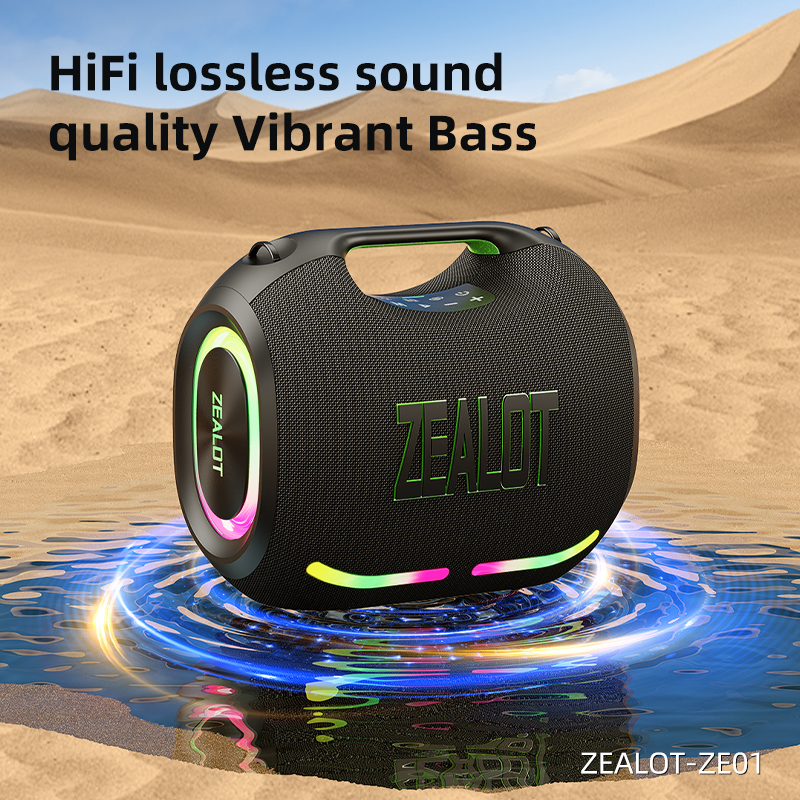 ZEALOT ZE01 Portable Waterproof Bluetooth Speaker - 120W Power