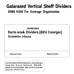 Divisores de estantería verticales galvanizados Fami D565 H335 para organización de almacenamiento - Product Image 3