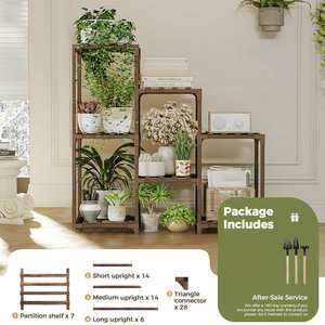 Vente en gros d'usine présentoir de pots de <span class=keywords><strong>plantes</strong></span> en bois présentoirs de fleurs multicouches en acier meubles <span class=keywords><strong>pour</strong></span> <span class=keywords><strong>plantes</strong></span> - Product Image 5