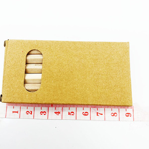 Boîte à crayons personnalisée avec logo, nouvelle couleur bleue, mini crayons de couleur pour dessin, 3,5 pouces, 6 <span class=keywords><strong>couleurs</strong></span>, crayons en bois pré-affûtés, impression numérique - Product Image 5