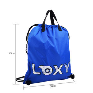 Vietnam logotipo personalizado película promoción bolsa con cordón bolsas de poliéster reciclado impreso mochila bolsa - Product Image 2