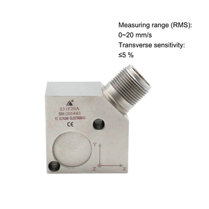 Cảm biến giám sát rung động áp điện có dây IP65 Đầu ra 4-20mA Máy ly tâm Thương hiệu Xiayuan S31F20A Model 24VDC 5% Transverse - Product Image 5