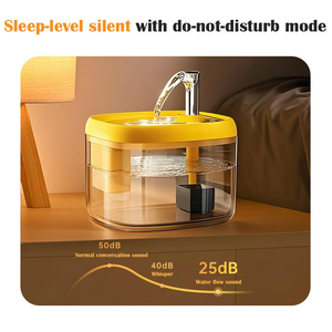 2.5L Eco-Friendly Durable Waterproof Modern Oval <b>Automatic</b> Pet <b>Water</b> <b>Dispenser</b> with Rechargeable Battery for Cats & Dogs - Product Image 3