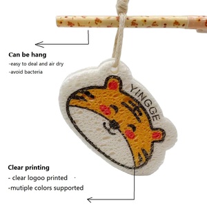 Dễ Thương Phim Hoạt Hình Nhà Bếp Làm Sạch Cellulose Sponge Nhà Sử Dụng Phân Hủy Sinh Học Miếng Bọt Biển In Gỗ Bột Giấy Miếng Bọt Biển - Product Image 3