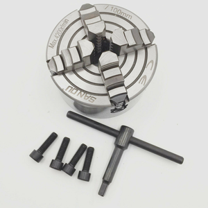 Portabrocas de torno de 4 '', 4 mordazas, Portabrocas de torno de Metal independiente, Portabrocas de 100mm, pieza metalúrgica <span class=keywords><strong>CNC</strong></span> - Product Image 1