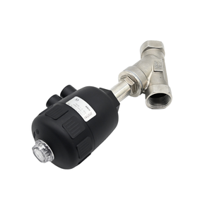 Valvola pneumatica ad angolo industriale criogenica pt in acciaio inossidabile - Product Image 2