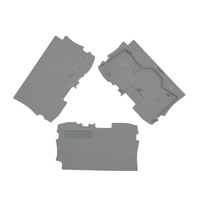 2004-1291 Bornier de raccordement traversant industriel DIN Rail Mount, connecteur gris, original allemand, en stock 2004-1291