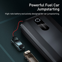 Démarreur de secours portable pour voiture, camion et moto, 10000mAh 4000A, charge rapide, batterie externe d'urgence, lumière LED, écran numérique