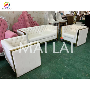 Fauteuil de canapé de luxe de sortie d'usine meubles de mariage de <span class=keywords><strong>1</strong></span> <span class=keywords><strong>2</strong></span> <span class=keywords><strong>3</strong></span> places ensemble de canapés élégants au design moderne haut de gamme - Product Image 2