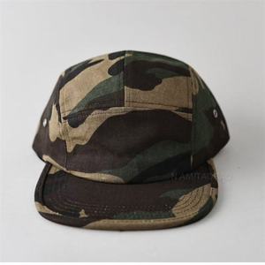 American Retro Camouflage 5 Panel <b>Cap</b> Workwear Style <b>Flat</b> Brim Baseball Hat Unisex Versatile Outdoor Streetwear Style - Product Image 2