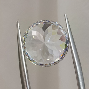 Circonia Cúbica Blanca, Corte Redondo Tipo Nido de Pájaro, Gema Sintética Suelta para Joyería - Product Image 3