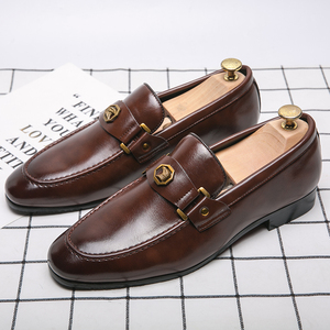 Chaussures habillées pour hommes de haute qualité, mocassins Shadow en cuir verni, chaussures de luxe à enfiler, chaussures de mariage, style Oxford pour hommes - Product Image 1