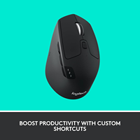 Nuevo Ratón Inalámbrico Multidispositivo Logitech M720 Triathlon con Desplazamiento Hiper-Rápido, Batería de 24 Meses, Bluetooth y USB Unifying para PC